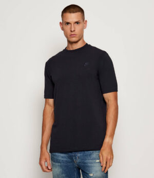 Tumši zils T-krekls ar Karl izšuvumu