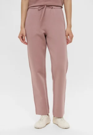 Sportiskā stila bikses pelēkrozā krāsā
