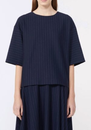 Blūze ar smalku svītru rakstu