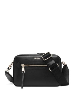 Plecu somiņa ar noņemamu siksnu un logo detaļām