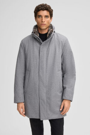 Virsjaka ar matētu struktūru un noņemamu apkakli