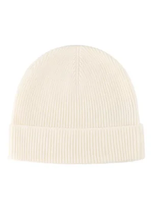 Krēmbalta rievota adījuma cepure vīriešiem