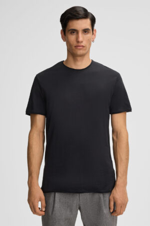 Kokvilnas T-krekls ar neapstrādātu apdari