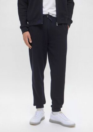 Sportiskā stila bikses ar smalki rievotu tekstūru