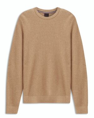 Bēšs kokvilnas un kašmira džemperis