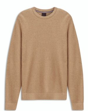 Bēšs kokvilnas un kašmira džemperis