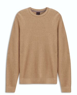 Bēšs kokvilnas un kašmira džemperis