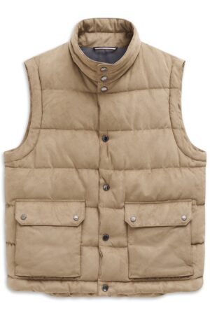 Stepēta veste ar dubultām kabatām