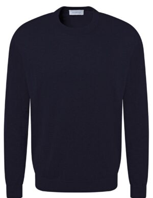 Tumši zils kokvilnas džemperis vīriešiem