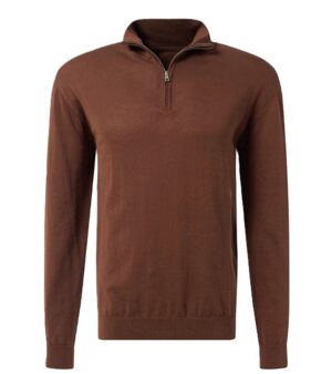 Kokvilnas džemperis ar rāvējslēdzēja aizdari