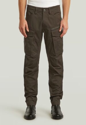 Tumši brūnas 3D dizaina cargo bikses