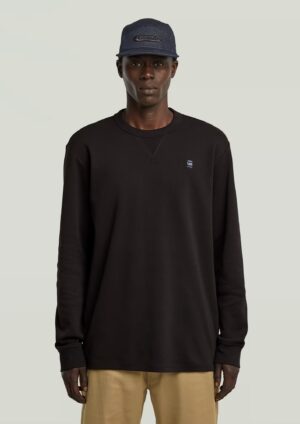 Organiskās kokvilnas T-krekls ar garām piedurknēm