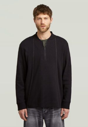 Organiskās kokvilnas džemperis ar rievotu tekstūru