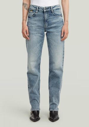 Balināti taisna piegriezuma džinsi sievietēm