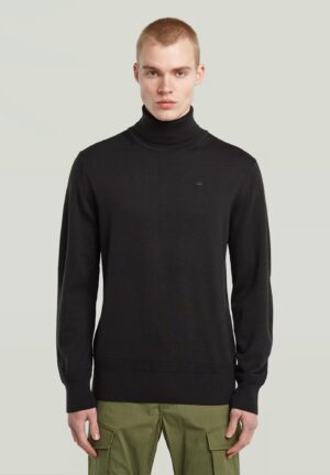 Merino vilnas džemperis ar logo izšuvumu