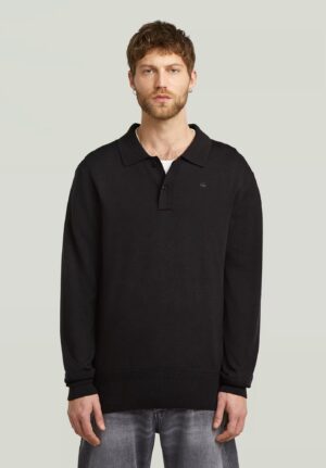 Merino vilnas polo džemperis