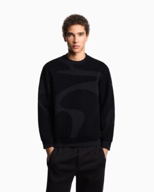 Džemperis ar logo dizaina rakstu