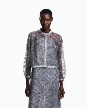 Tilla jaciņa ar mirdzošiem izšuvumiem