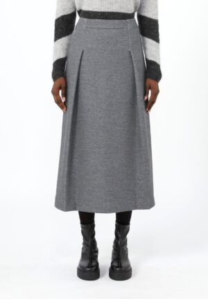 Blīva auduma svārki ar ielocēm