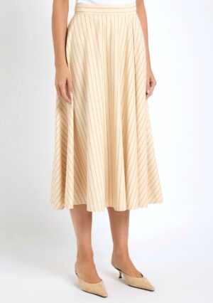 Svītraini A silueta svārki ar kabatām