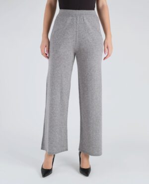 Adītas vilnas bikses ar elastīgu jostu un kabatām