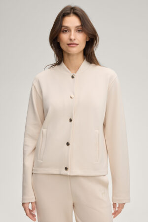 Sportiskā stila jaka ar logo izšuvumu