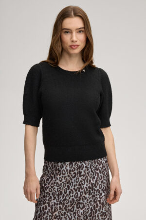 Adīts džemperis ar logo akcentiem