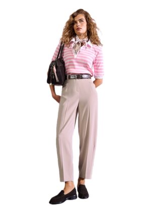 Noapaļota silueta bikses sievietēm