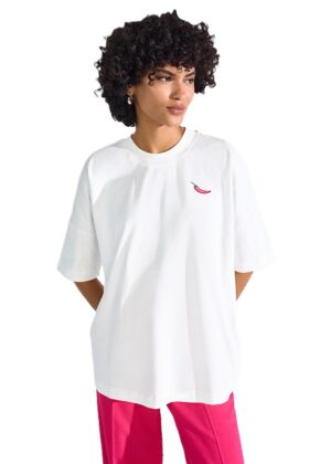 T-krekls ar dizaina apdruku mugurpusē