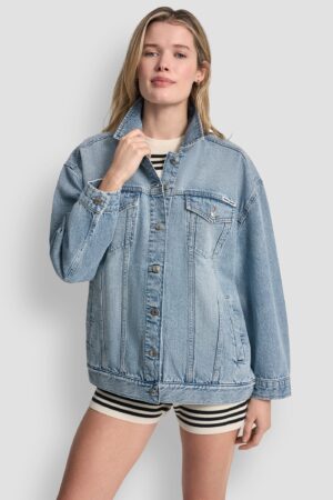 Plata piegriezuma džinsu jaka