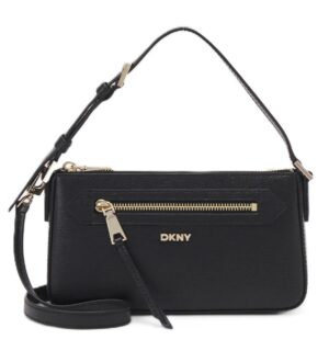 Melna rokassomiņa ar noņemamu plecu siksnu