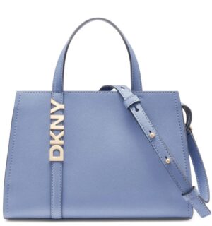 Lavandas zila rokassoma ar rokturiem