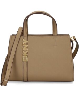 Pelēkbrūna rokassoma ar rokturiem