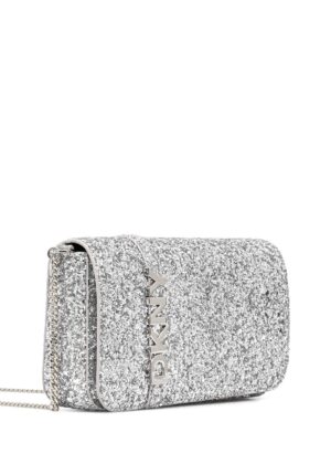 Sudrabaini mirdzoša somiņa ar izņemamu maku