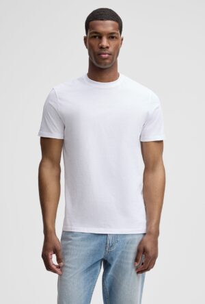 Balts kokvilnas T-krekls vīriešiem