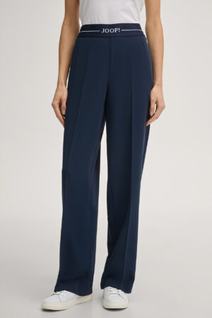 Bikses ar elastīgu logo dizana jostu