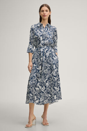 Viskozes kreklkleita ar augu motīvu rakstu