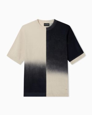 Džemperis tumši zilā krāsu pārejā