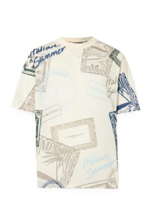 Liocela un kokvilnas T-krekls ar dizaina apdruku