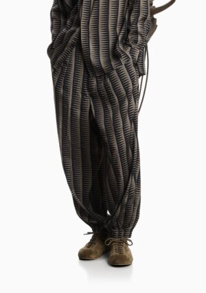 Viegla auduma bikses ar grafisku rakstu