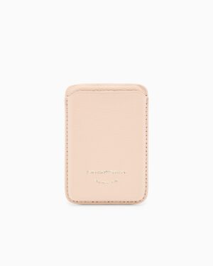 Magnētisks ādas karšu maciņš bēšā krāsā