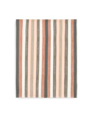 Šalle ar rozā svītru un logo rakstu