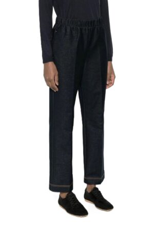 Taisna piegriezuma bikses ar elastīgu jostasvietu