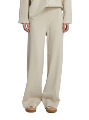 Adītas bikses ar dubultām apakšmalām