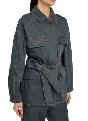 Jaka ar atloku kabatām un sasienamu jostu