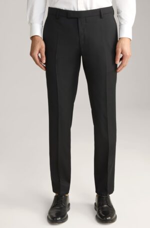 Klasiskas vilnas uzvalka bikses melnā krāsā