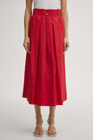 Svārki ar ielocēm un savelkamu jostu