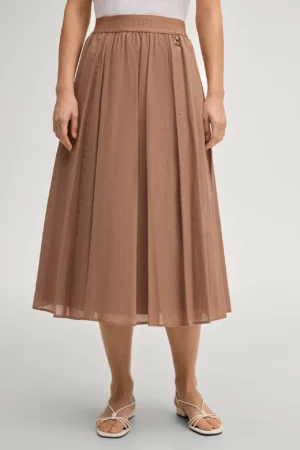 Kokvilnas svārki ar elastīgu logo jostu