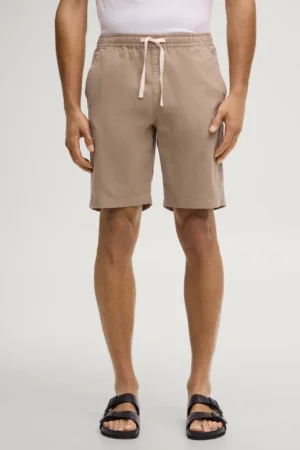 Tumši bēši vīriešu šorti ar papildus kabatu