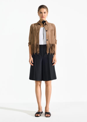 Bermudu stila šorti ar ielocēm